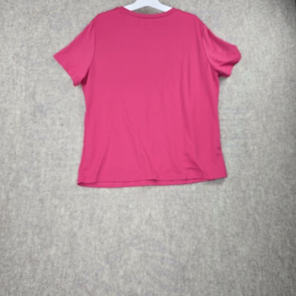 Shein Womens Pink Graphic Giraffe Print Relaxed Tee Size XL Cotton Blend - Picture 2 of 5